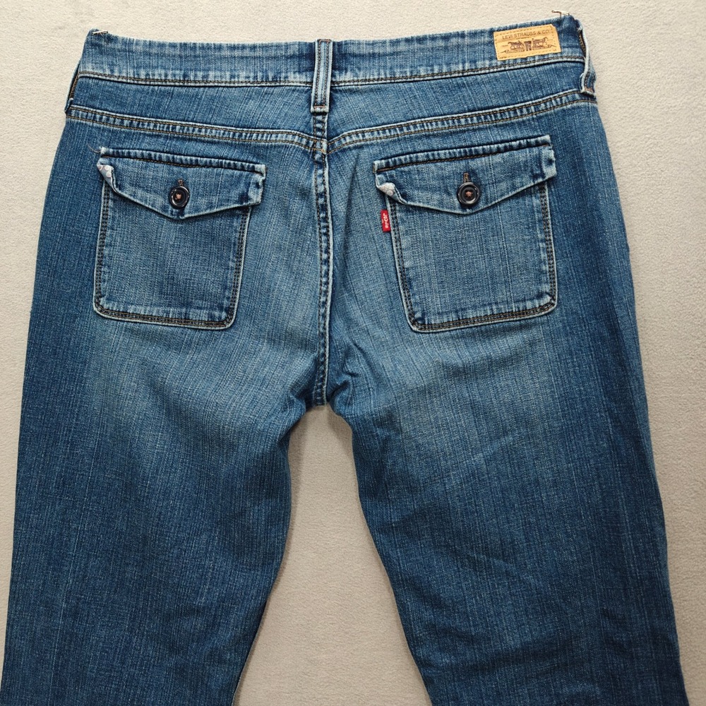 Levi's 545 Jeans Womens 10M Low Bootcut Medium Wash Denim Country Western Casual - Picture 10 of 13